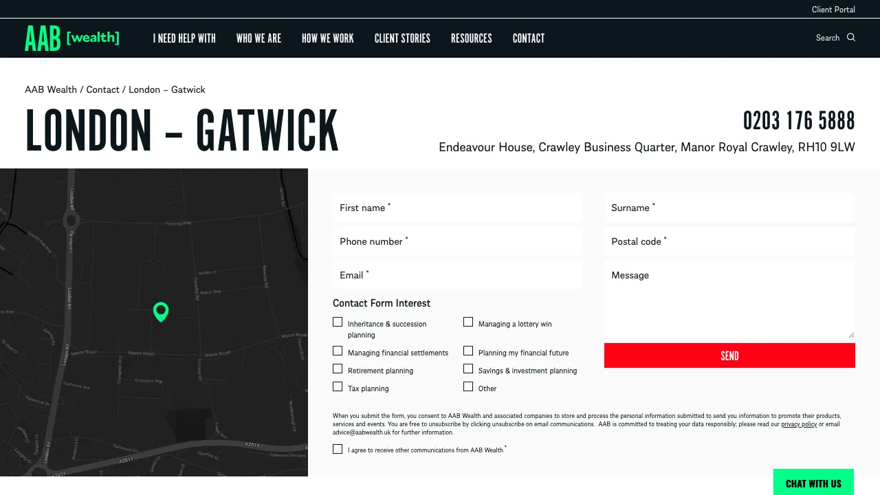 AAB Wealth website preview