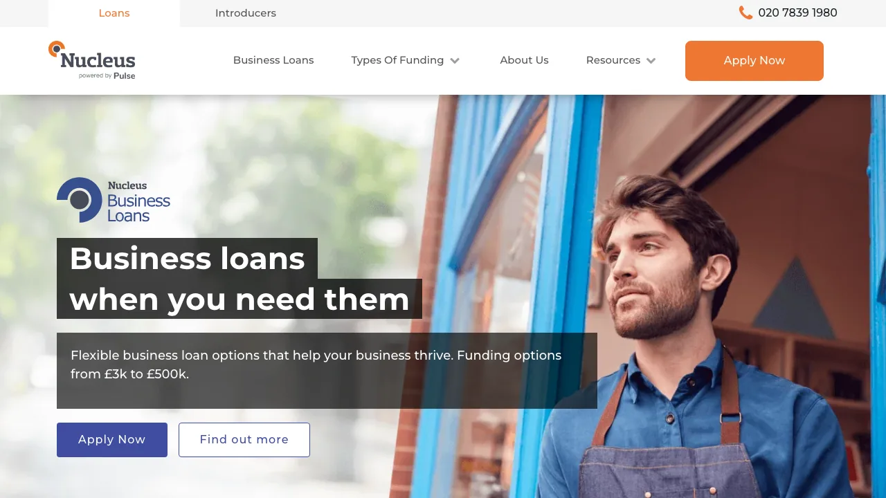Nucleus Commercial Finance Ltd. website preview