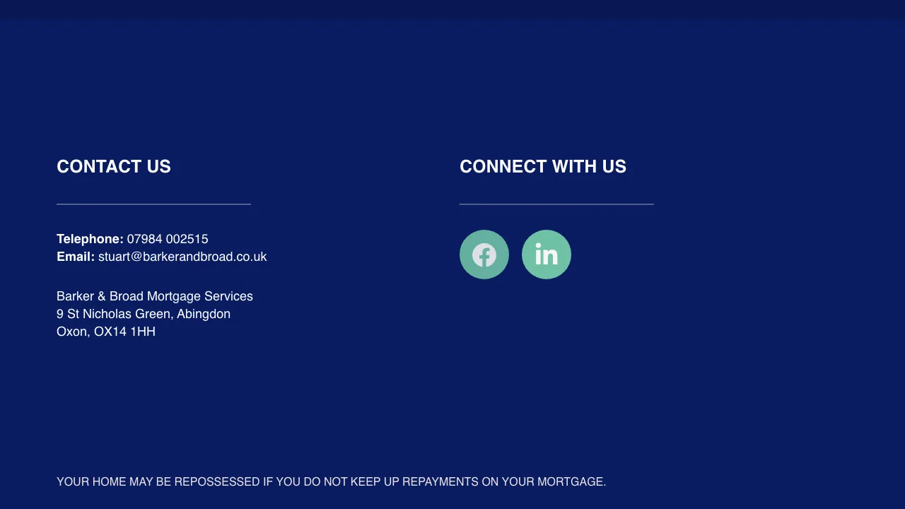 Barker & Broad Mortgage Services website preview