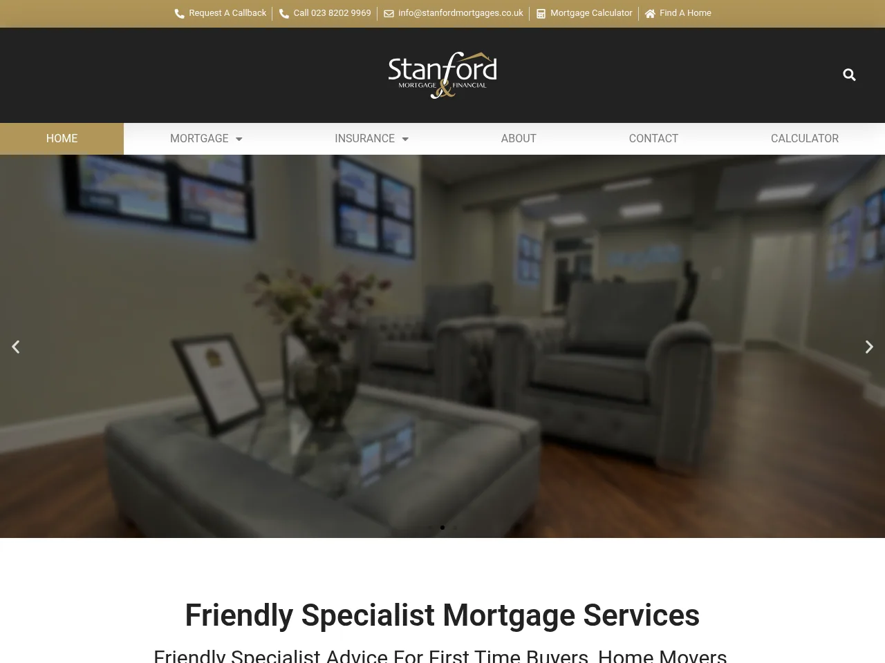 Stanford Mortgages website preview