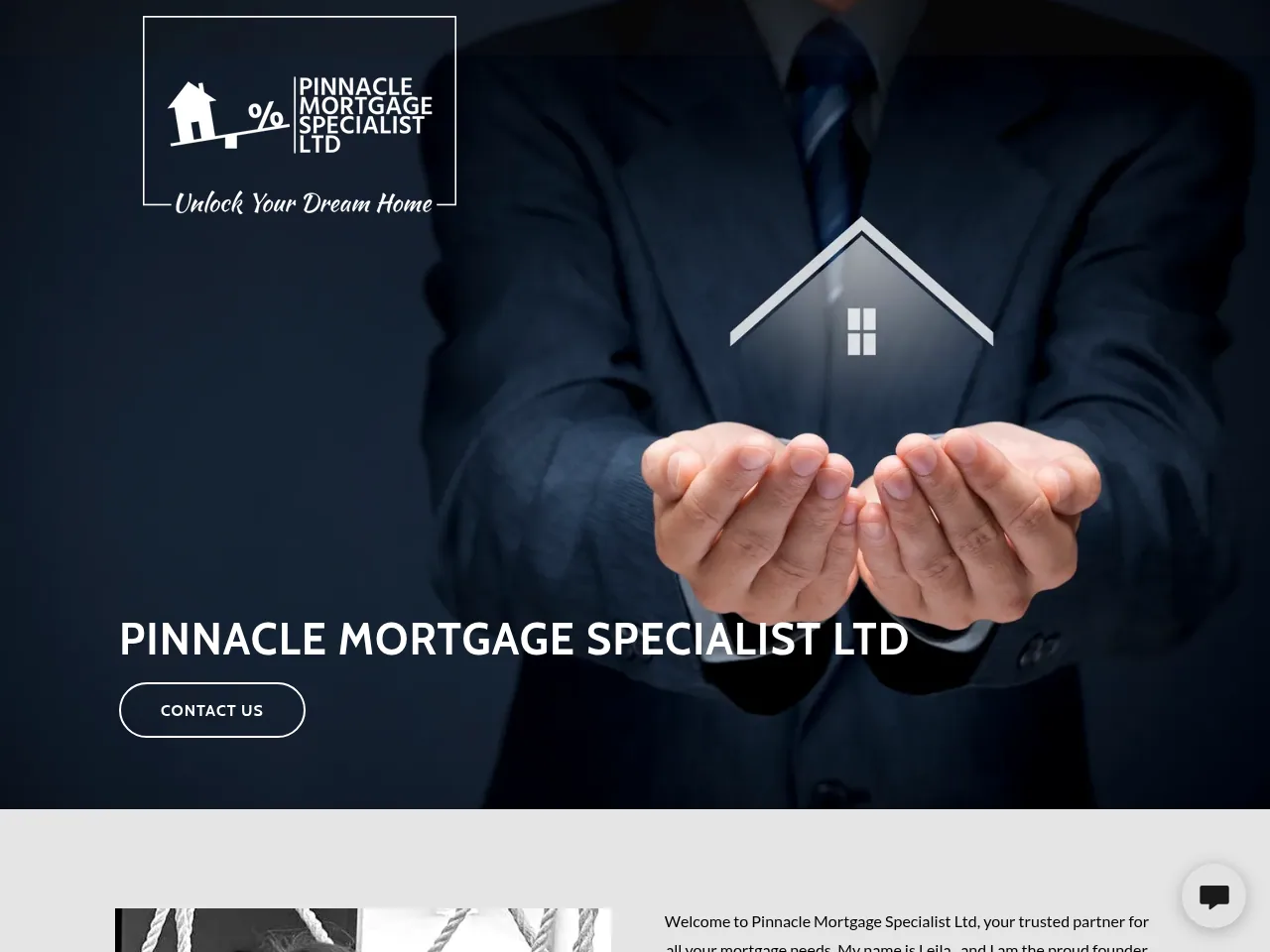 Pinnacle Mortgage Specialist website preview