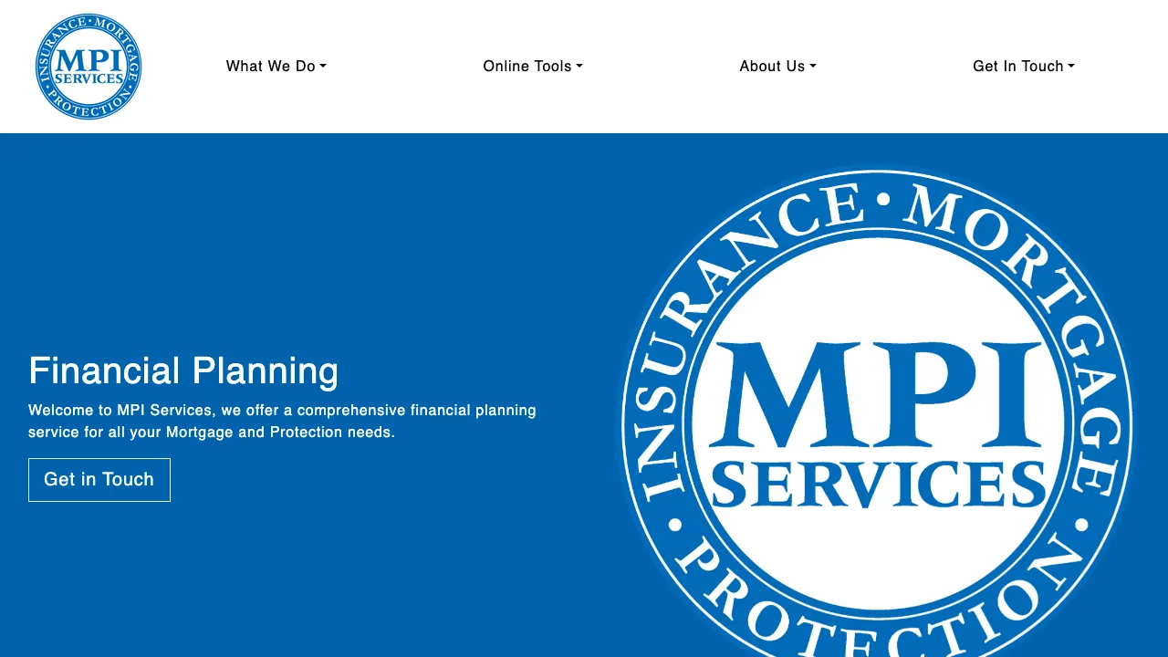 MPI Services website preview