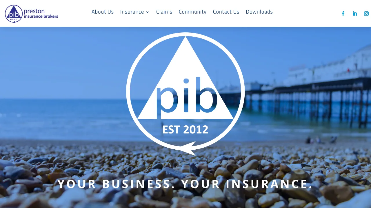 Preston Insurance Brokers website preview