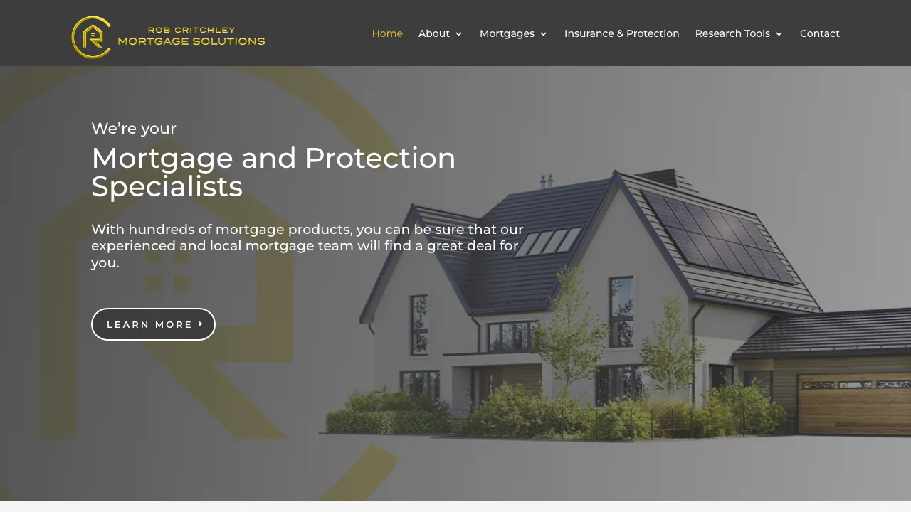 Rob Critchley Mortgage Solutions website preview