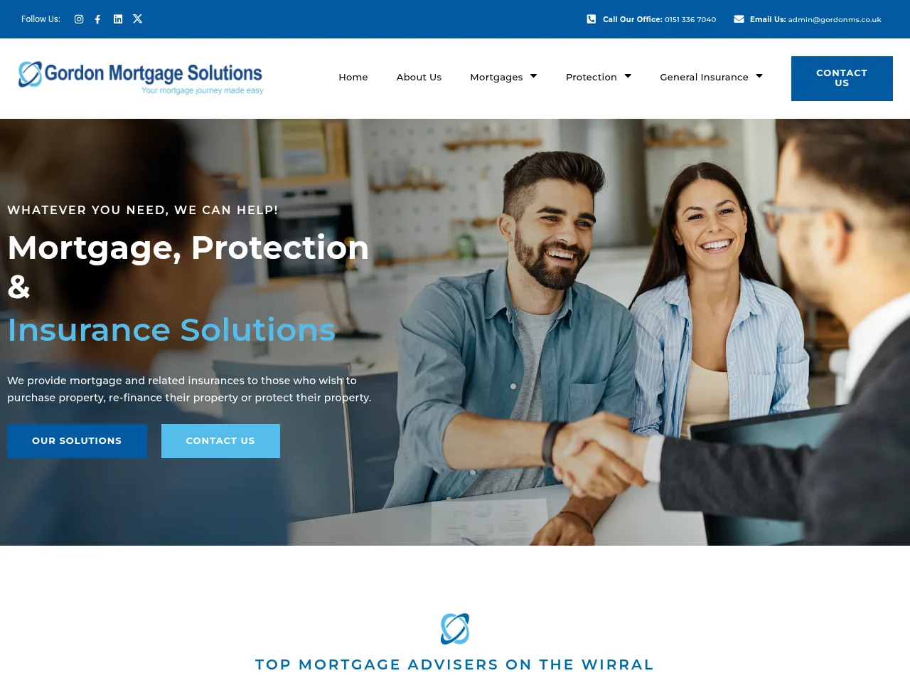 Gordon Mortgage Solutions website preview