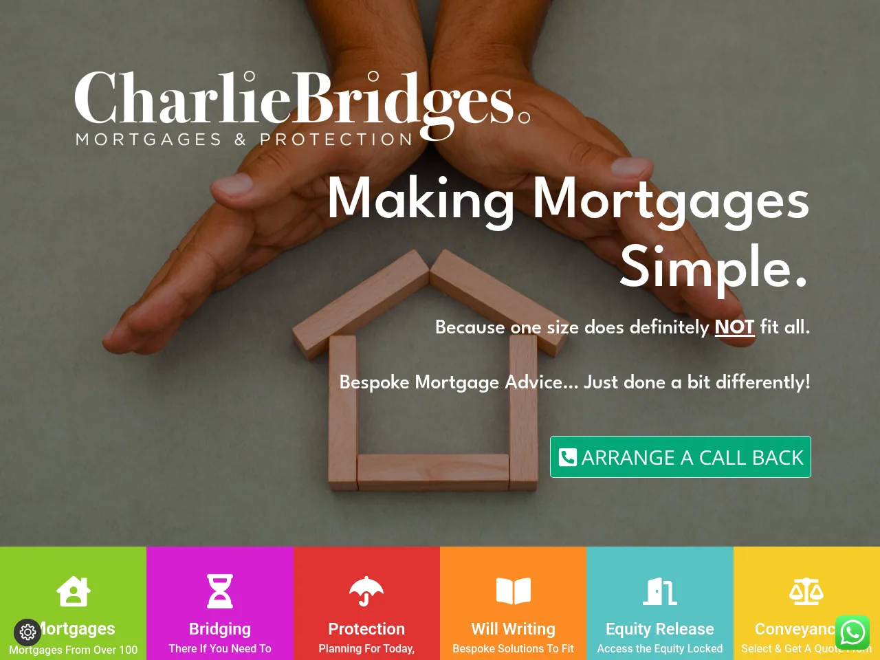 Charlie Bridges Mortgages & Protection website preview