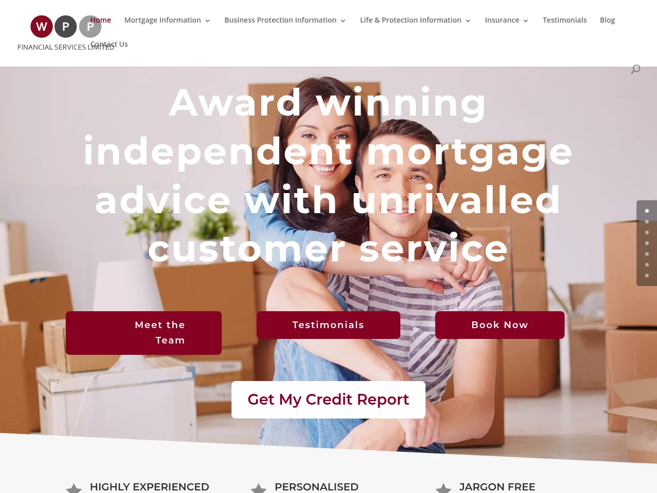 WPP Financial Services website preview