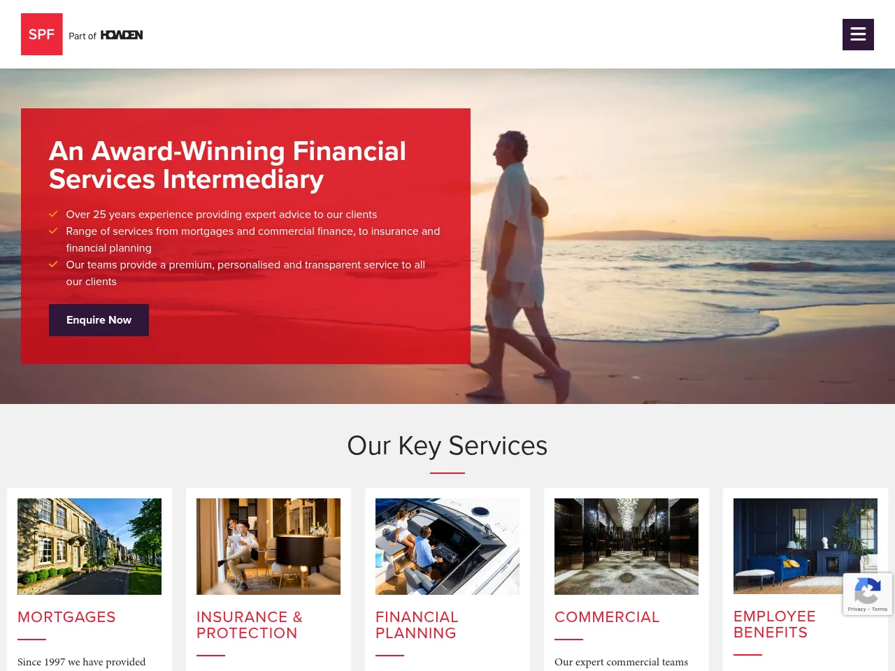 SPF Private Clients website preview