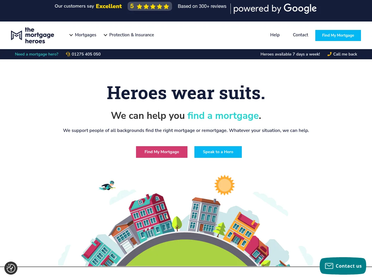 The Mortgage Heroes website preview