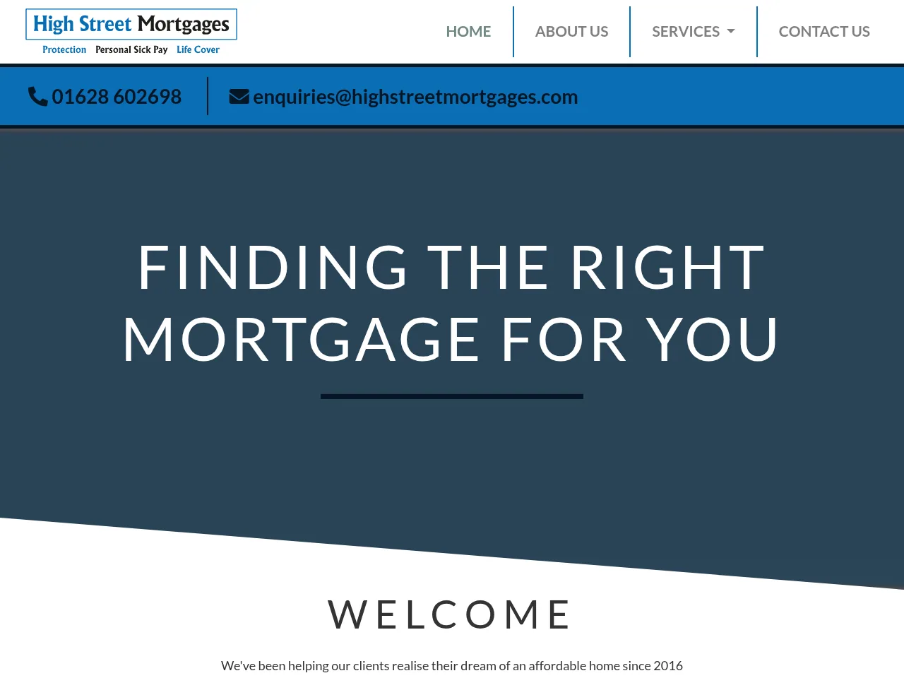 High Street Mortgages website preview