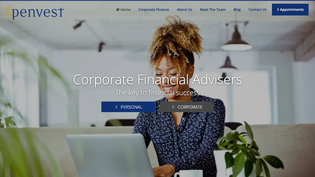 Penvest Ltd website preview