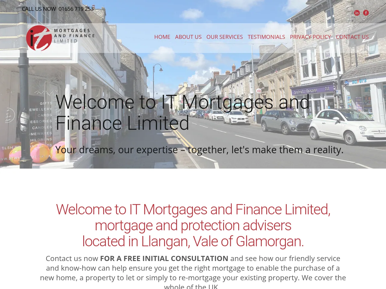IT Mortgages and Finance website preview