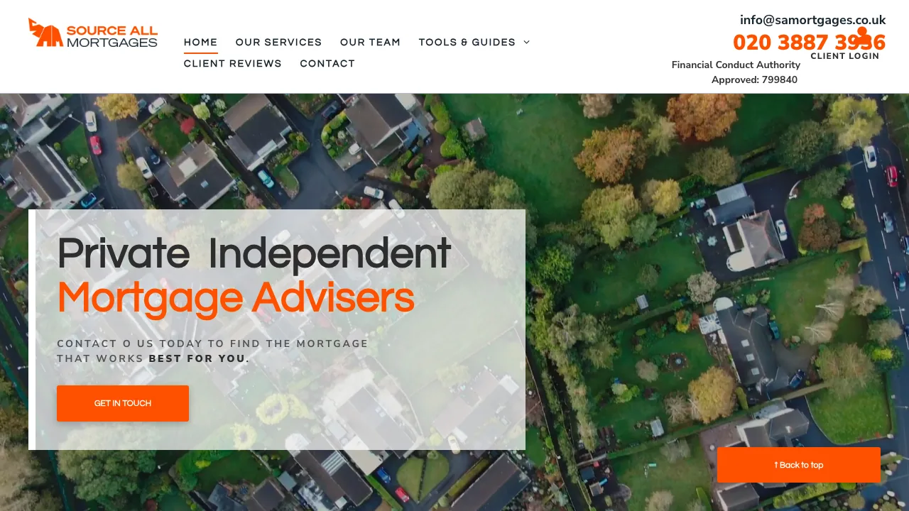 Source All Mortgages website preview