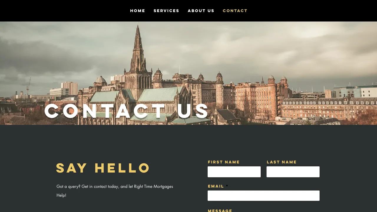 Right Time Mortgages website preview