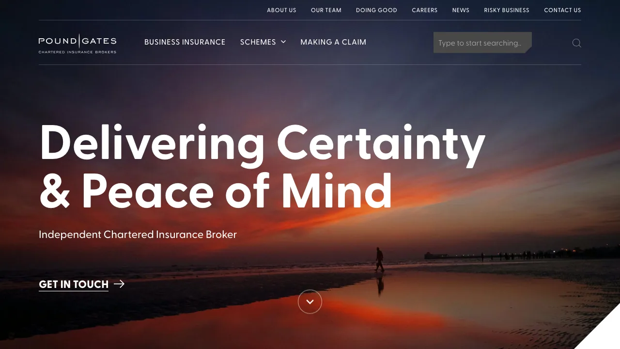 Pound Gates website preview