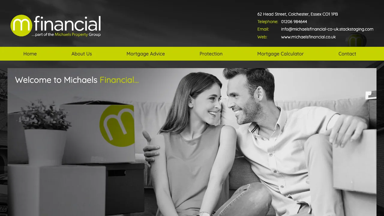 Michaels Commercial Finance website preview