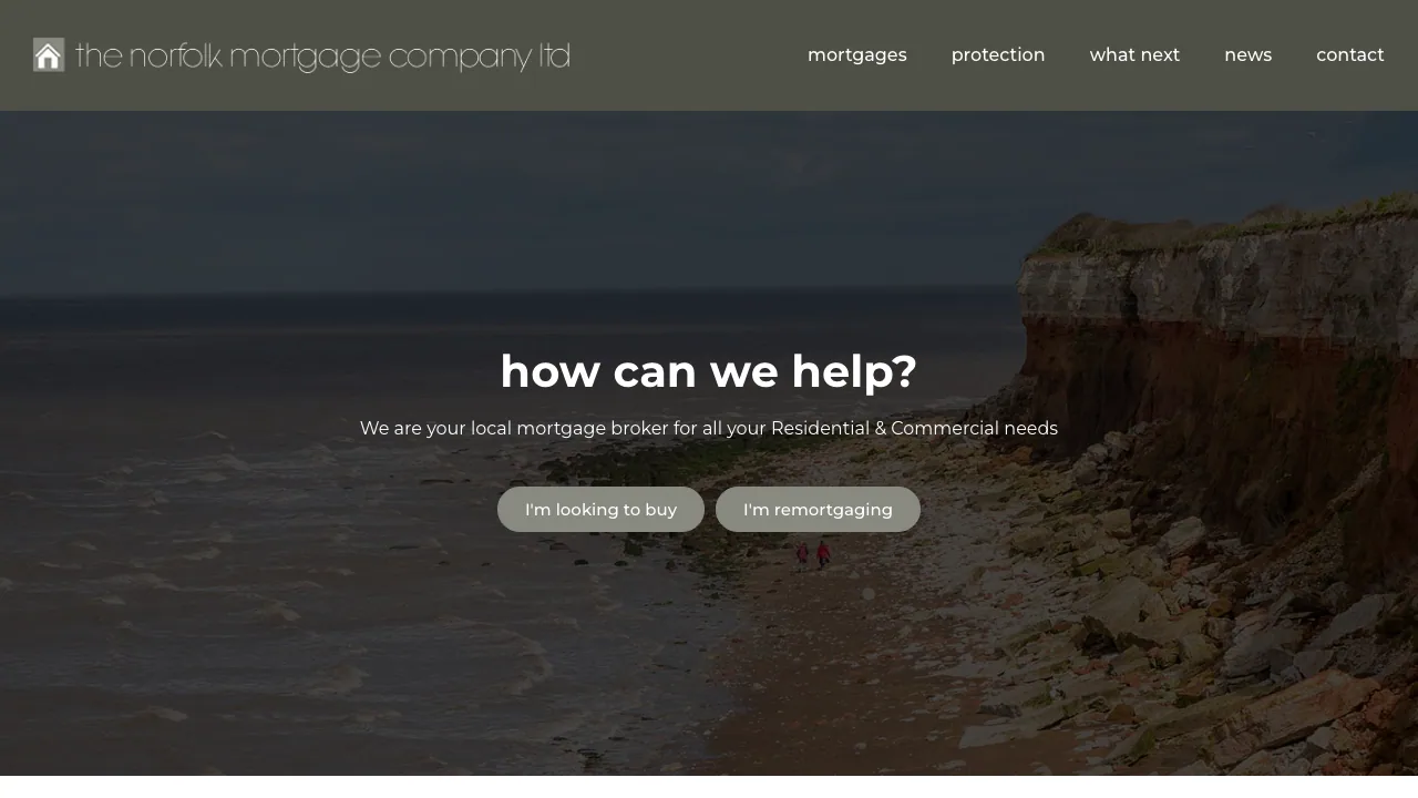 The Norfolk Mortgage Company LTD website preview