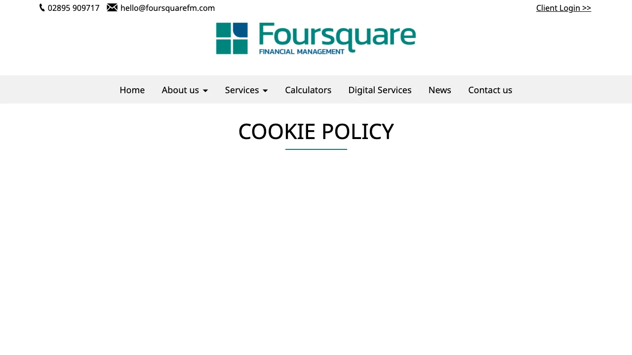 Foursquare Financial Management Ltd website preview