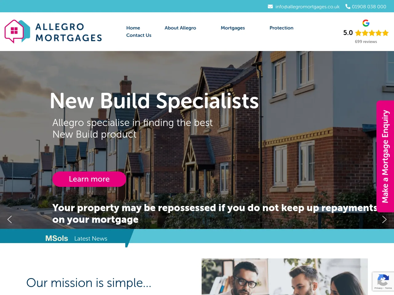 Allegro website preview
