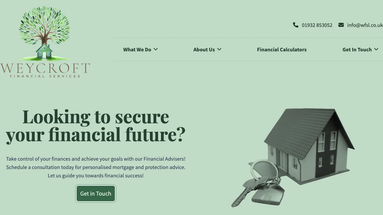 Weycroft Financial Services Limited website preview