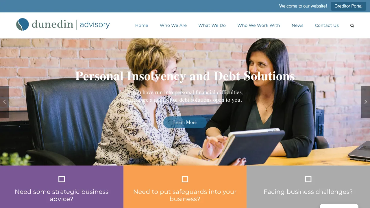 Dunedin Advisory Limited website preview