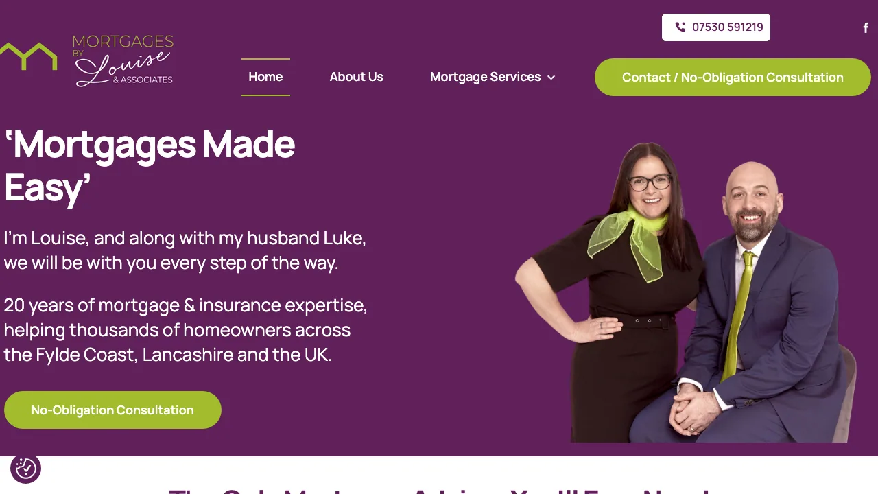 Mortgages By Louise Wood website preview