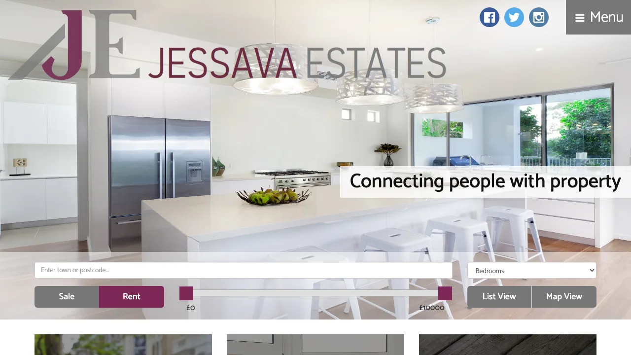 Jessava Estates website preview