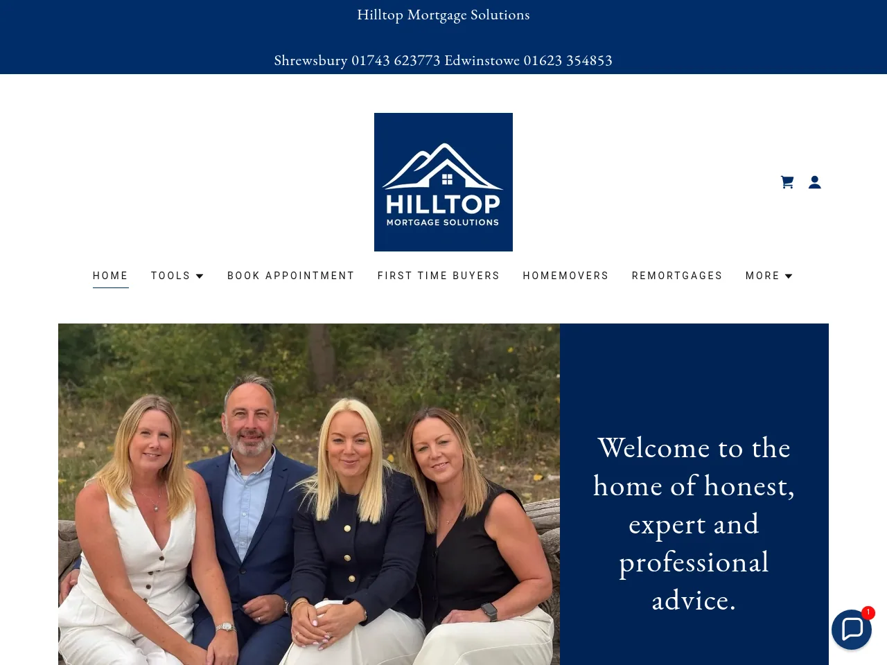 Hilltop Mortgage Solutions website preview