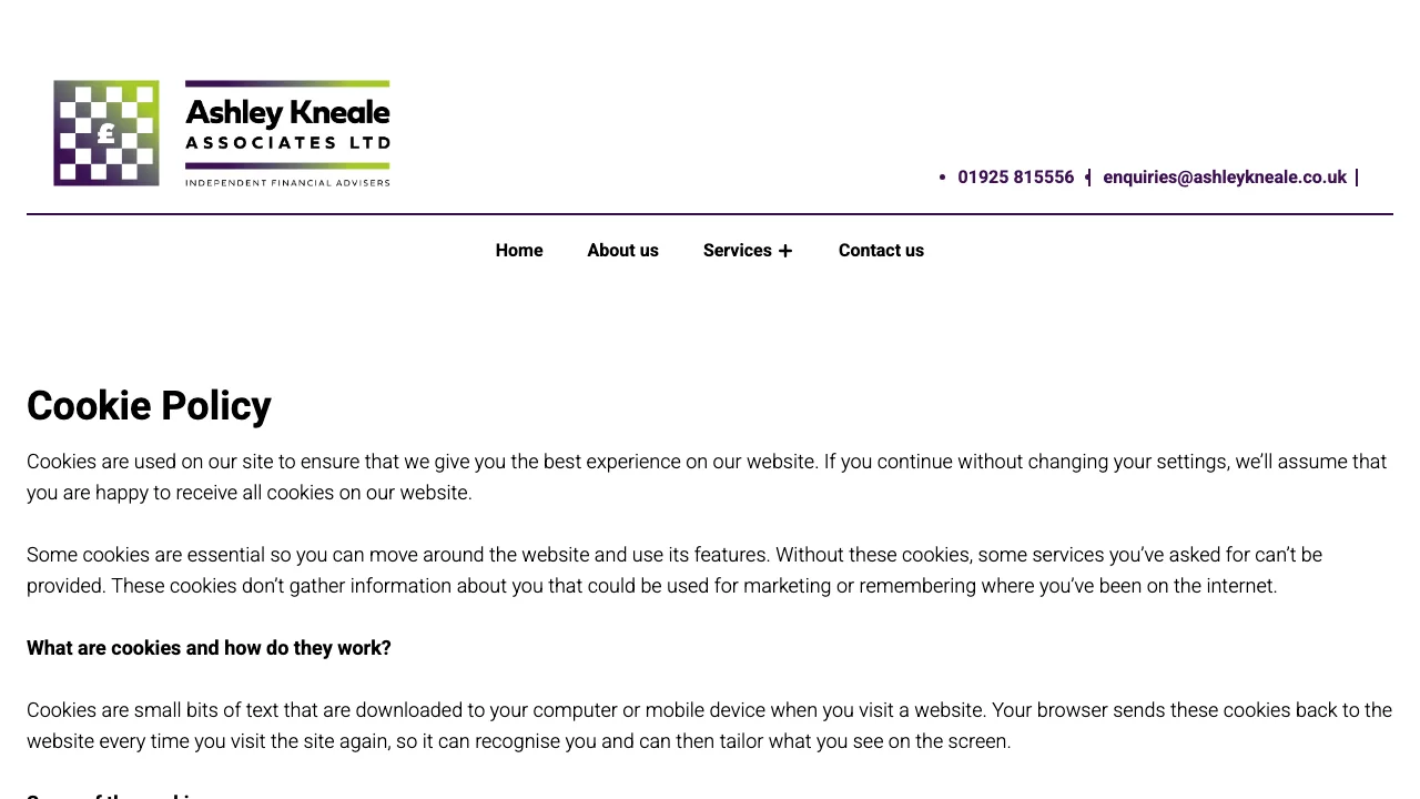 Ashley Kneale Associates Ltd website preview