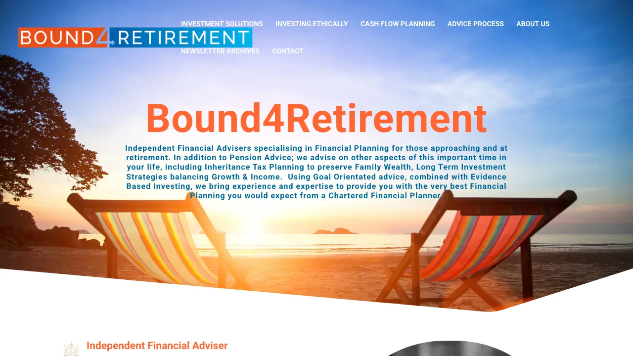 Bound4Retirement website preview