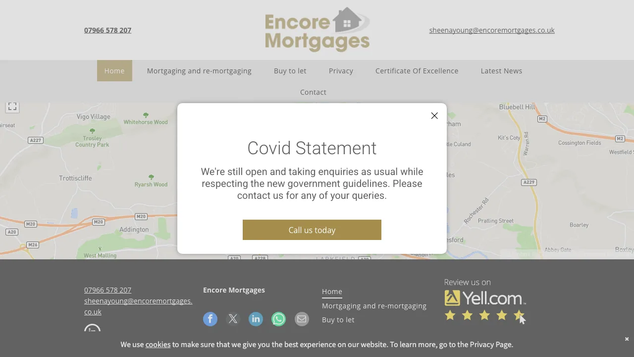 Encore Mortgages website preview