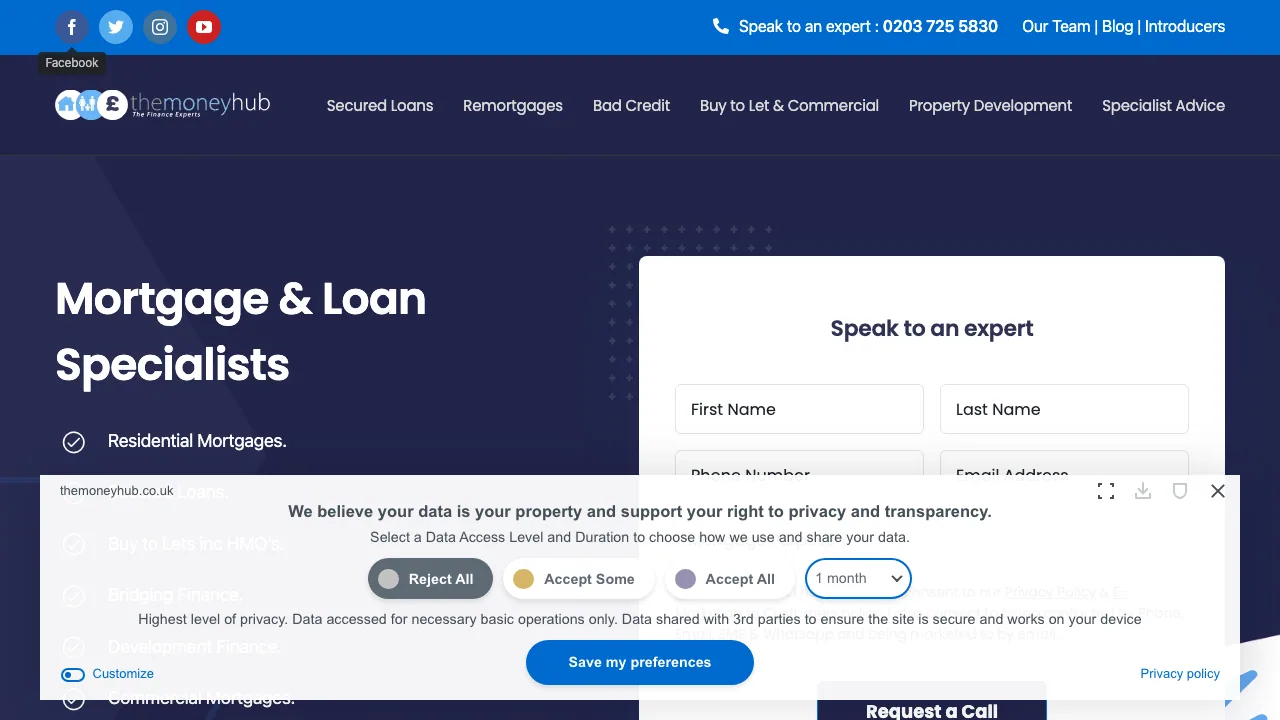 The Money Hub Limited website preview