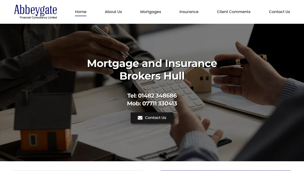 Abbey Gate Financial Consultancy Ltd website preview