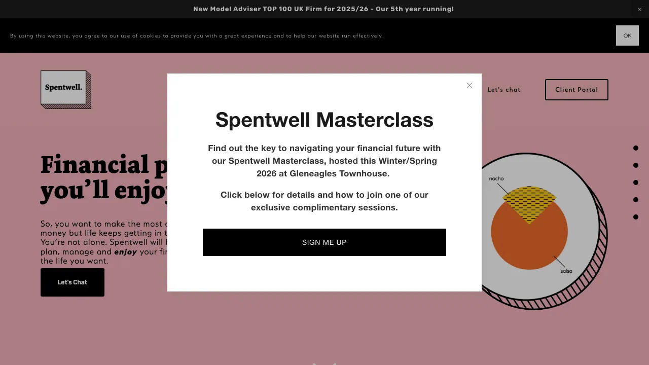 Spentwell website preview