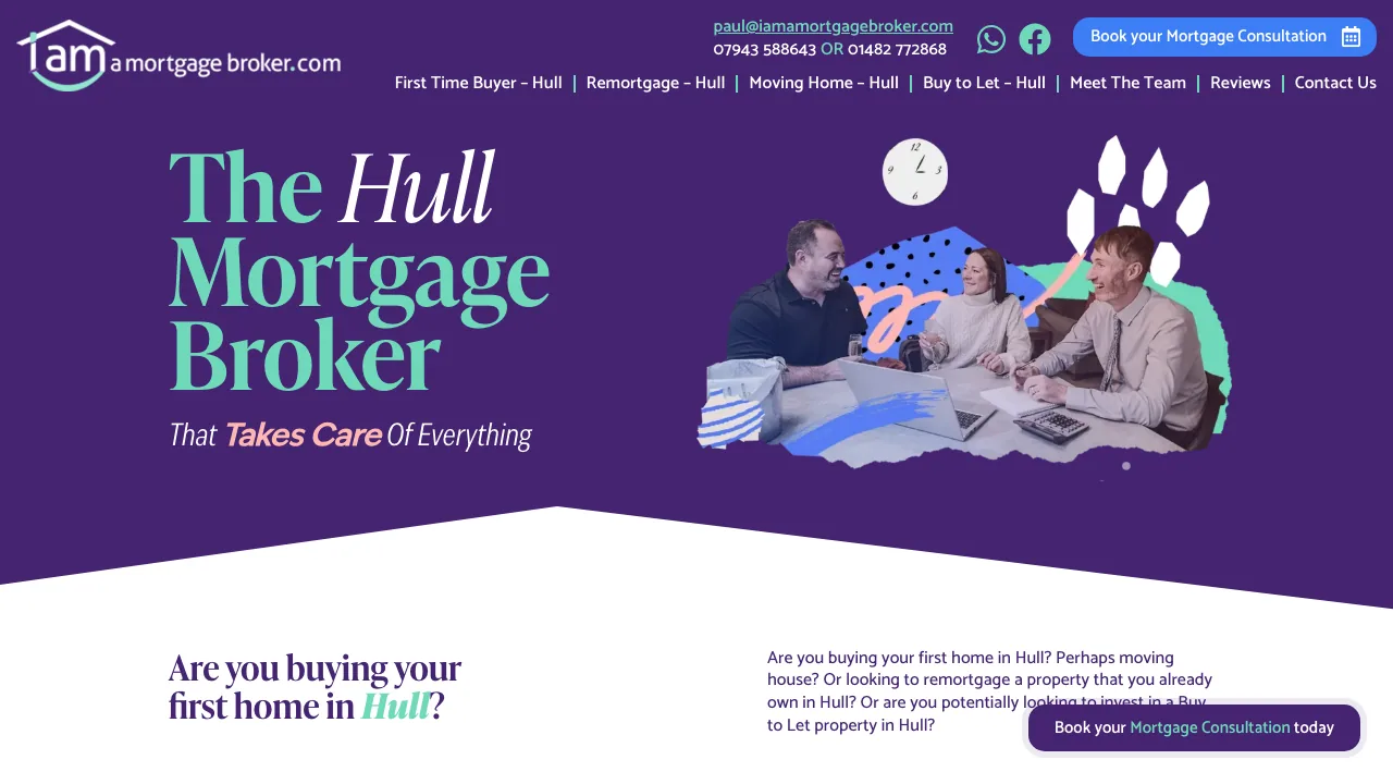 I Am A Mortgage Broker website preview