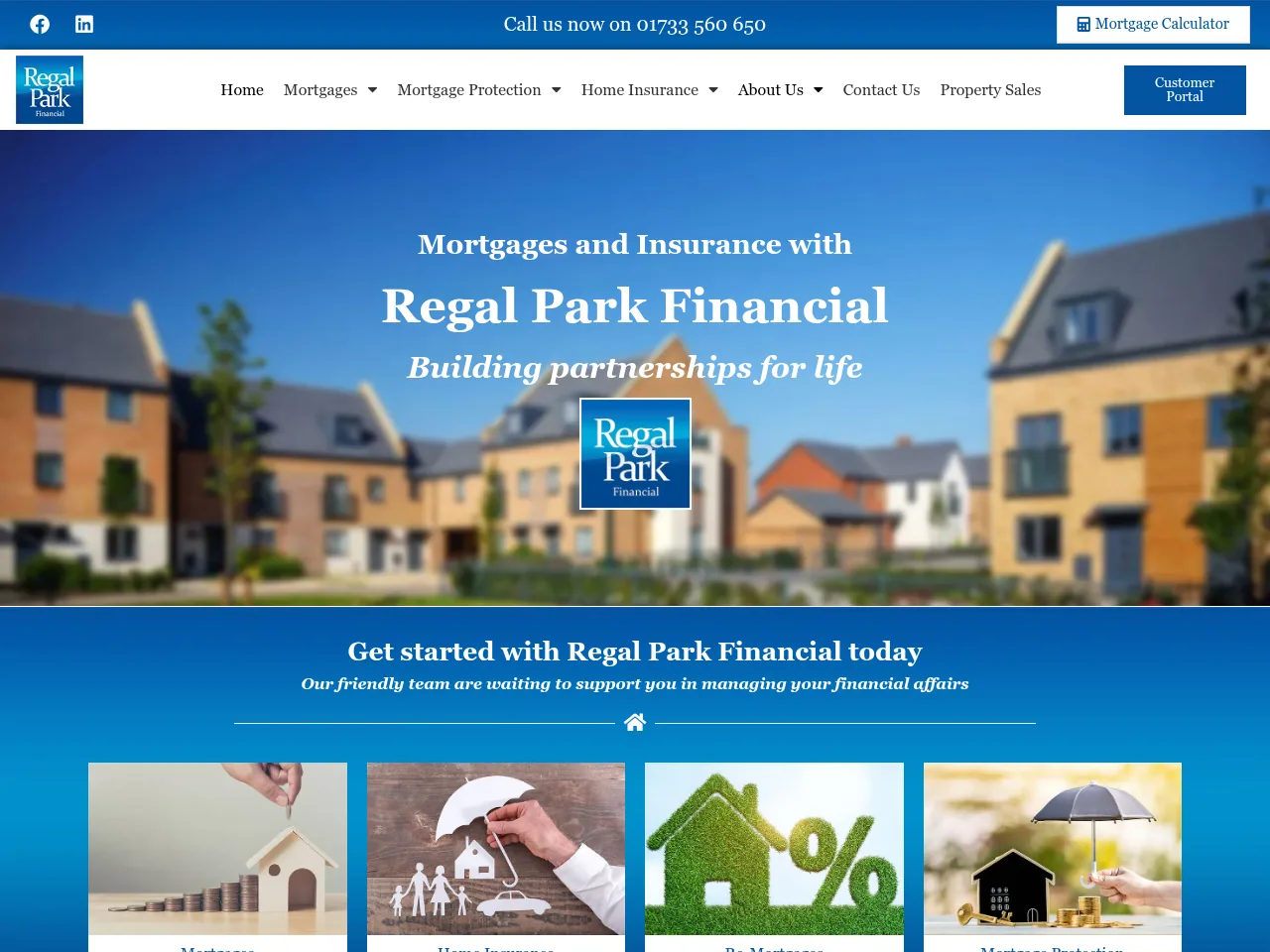 Regal Park Financial website preview