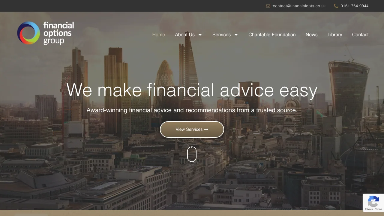 Max Gallagher - Financial Adviser website preview