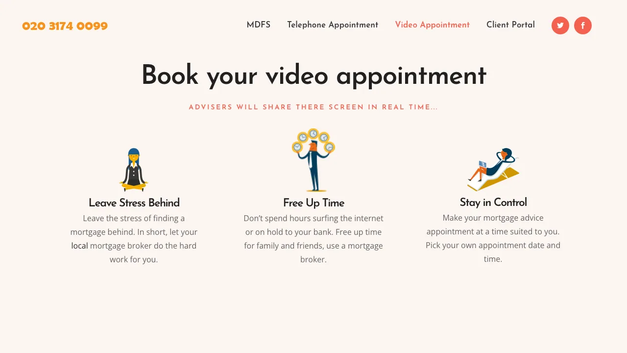 Massey Divall Financial Services website preview