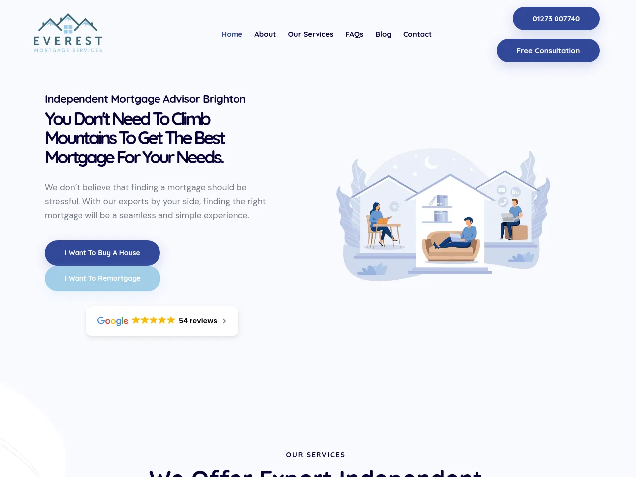 Everest Mortgages website preview