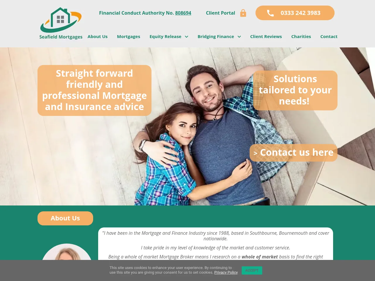 Seafield Mortgages website preview