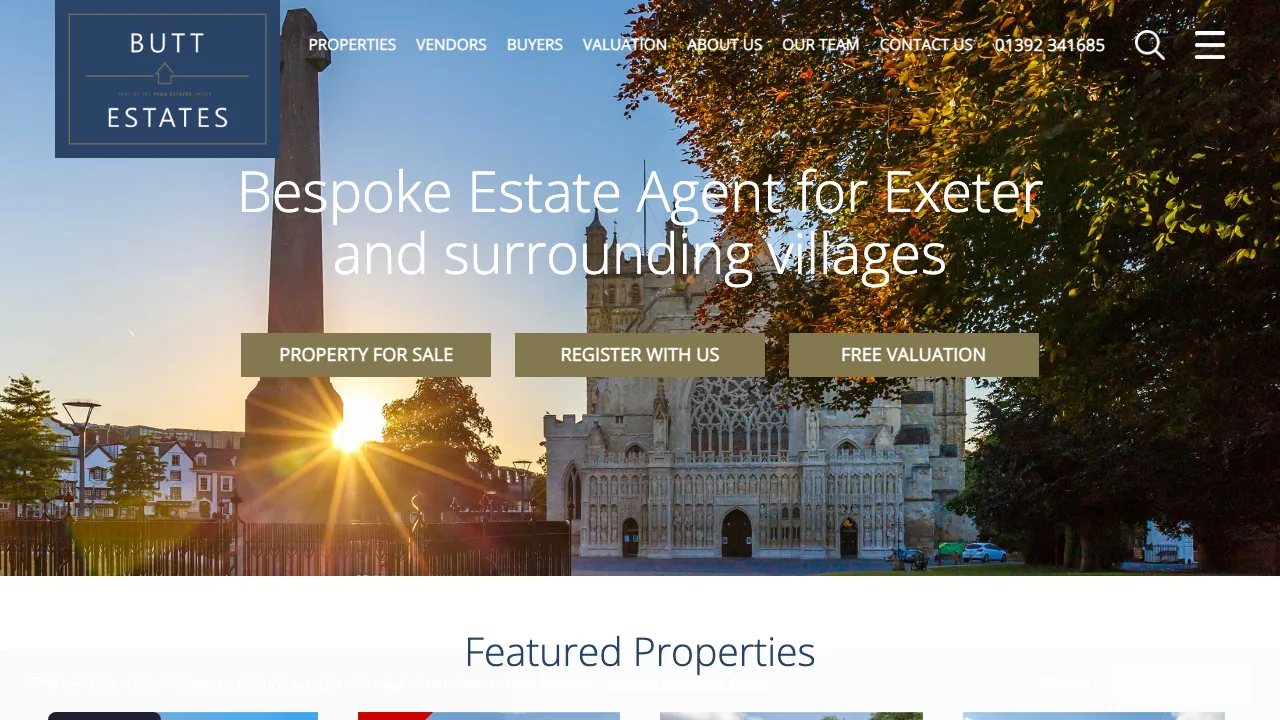 BUTT ESTATES website preview