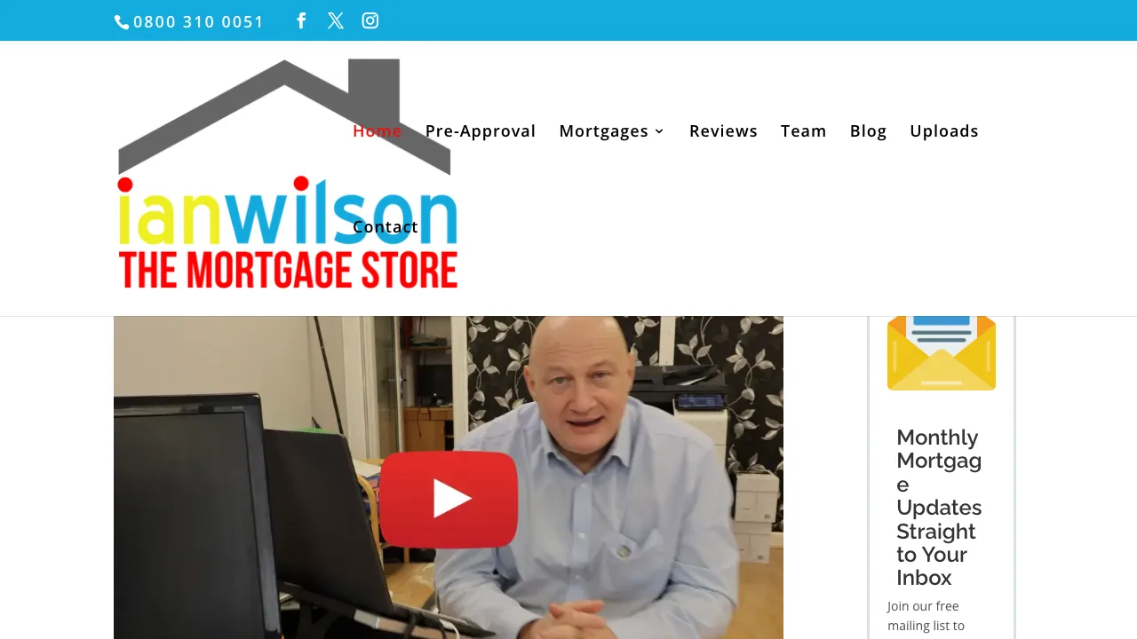 Ian Wilson - The Mortgage Store website preview