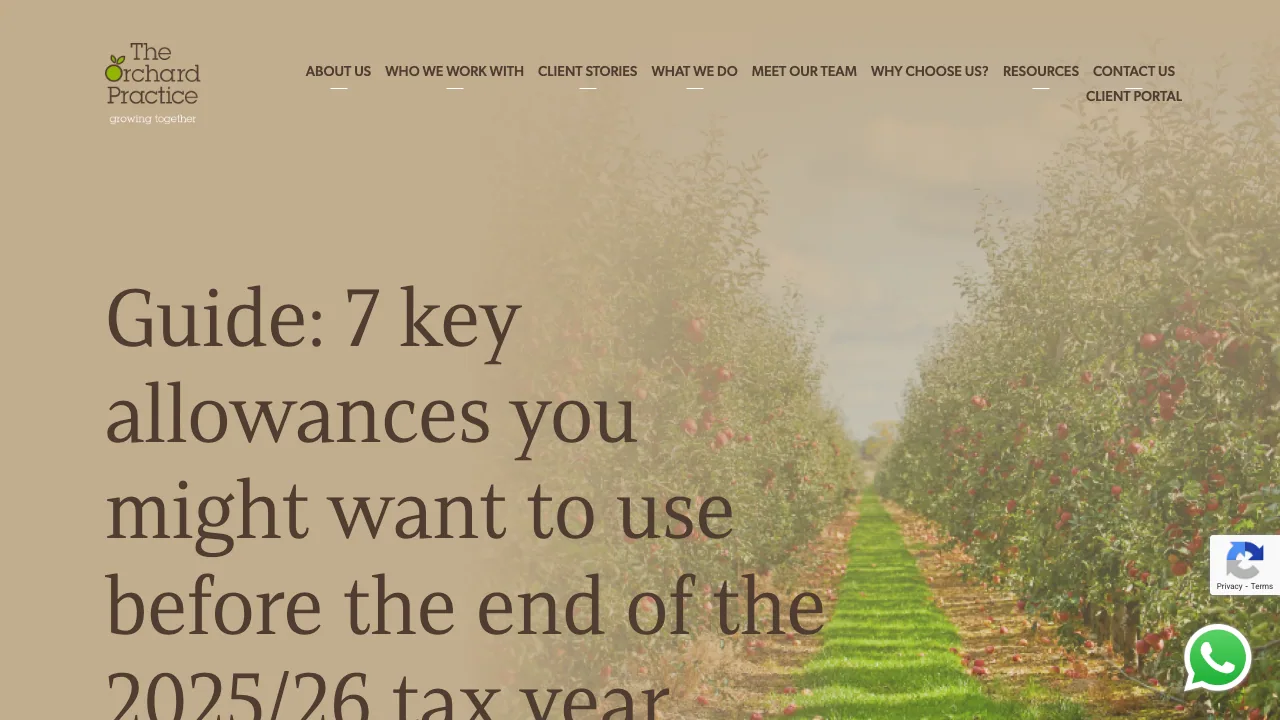 The Orchard Practice website preview