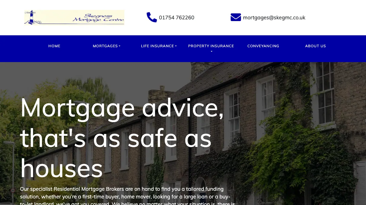 Skegness Mortgage Centre website preview