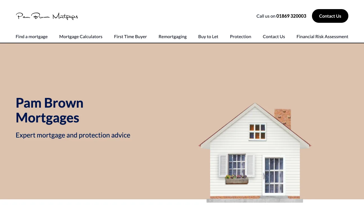 Pam Brown Mortgages LLP website preview