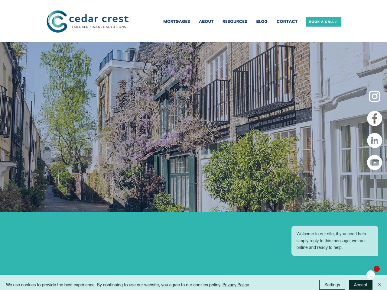 Cedar Crest website preview