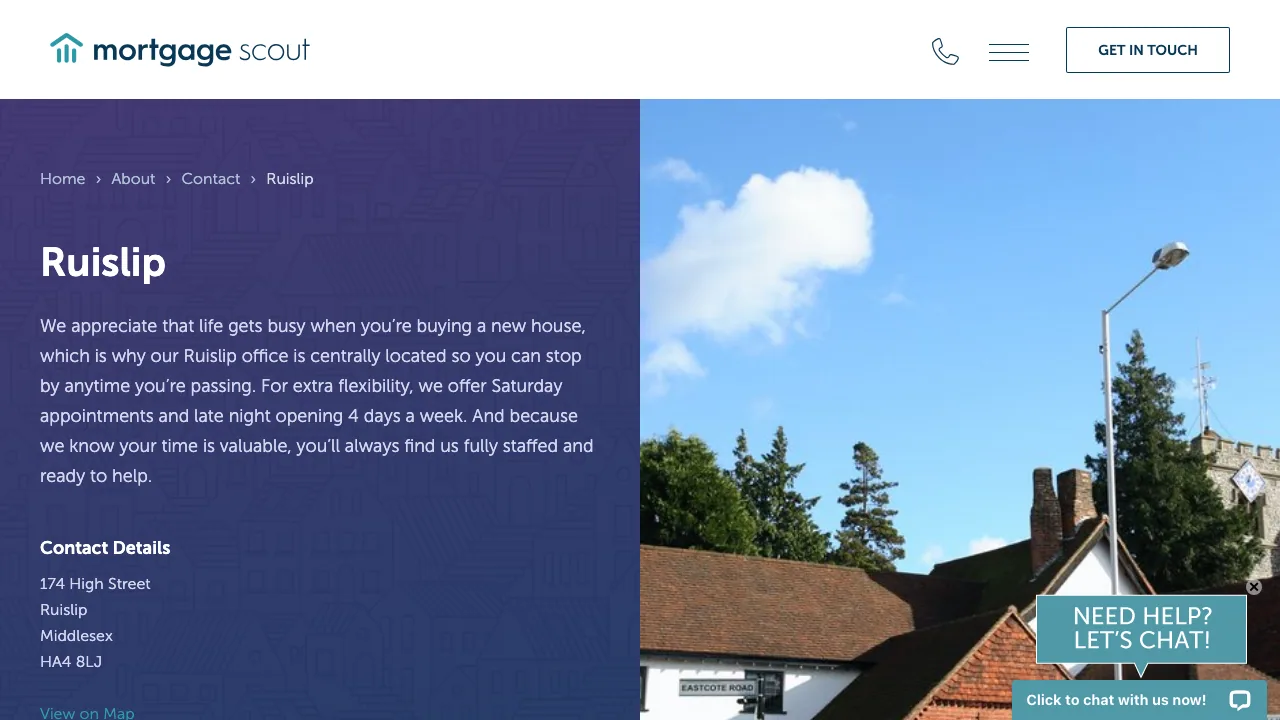 Mortgage Scout Ruislip Mortgage Brokers website preview