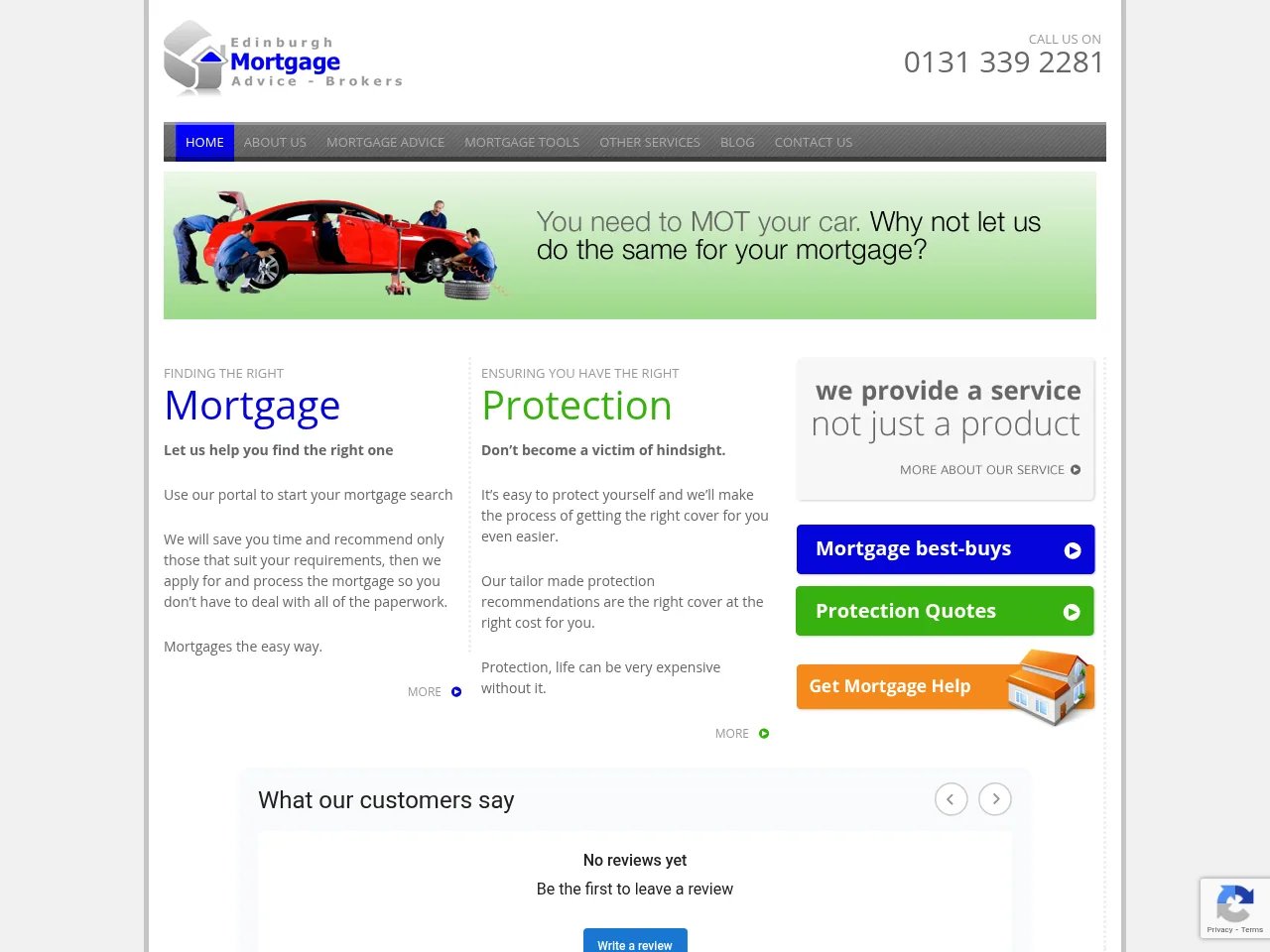 Edinburgh Mortgage Advice website preview