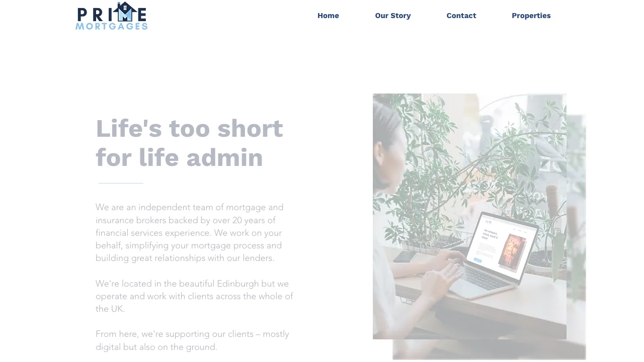Prime Mortgages & Properties website preview