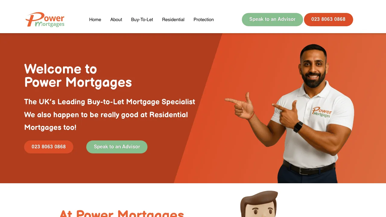 Power Mortgages Ltd website preview